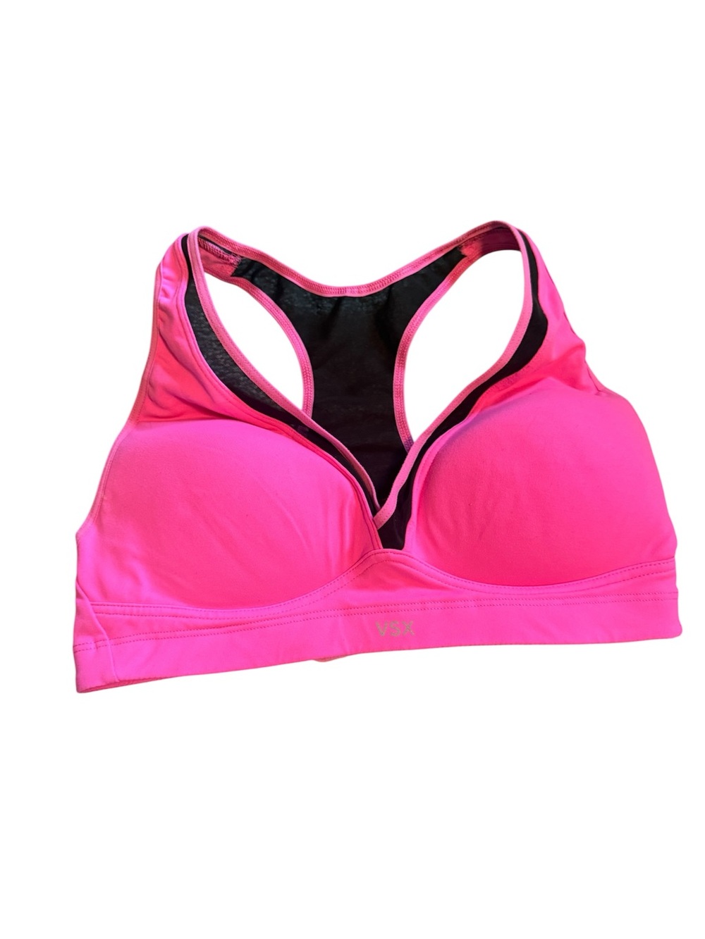 Victoria's Secret Neon Pink Racerback Support Sports Bra